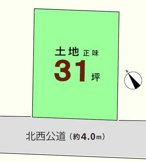 �Ԏ��} �y�n�ʐ�104.28���Ă̐��`�n�I