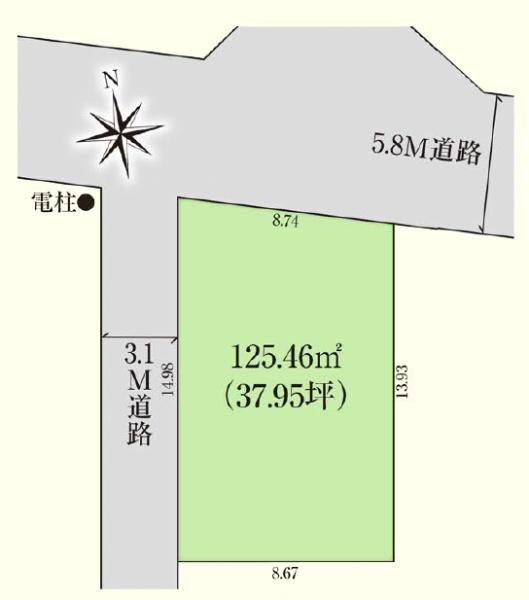 �Ԏ��} �y�n�ʐ�37.95�؁I