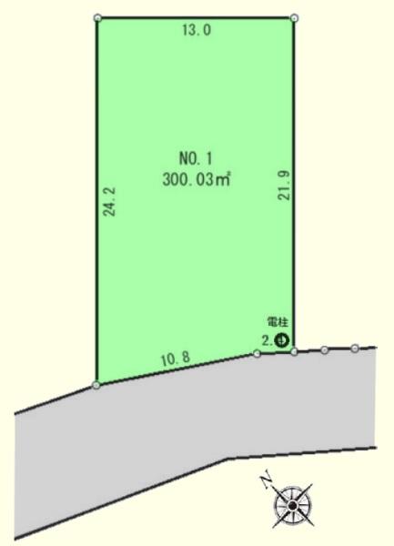 �Ԏ��} �y�n�ʐ�300.03���āI90�ؒ��I