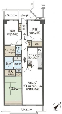 �Ԏ��} LDK14.9���I3LDK�I