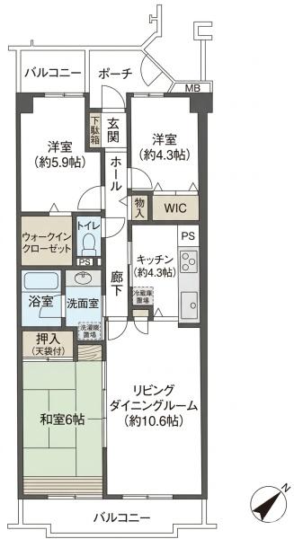 �Ԏ��} LDK14.9���I3LDK�I