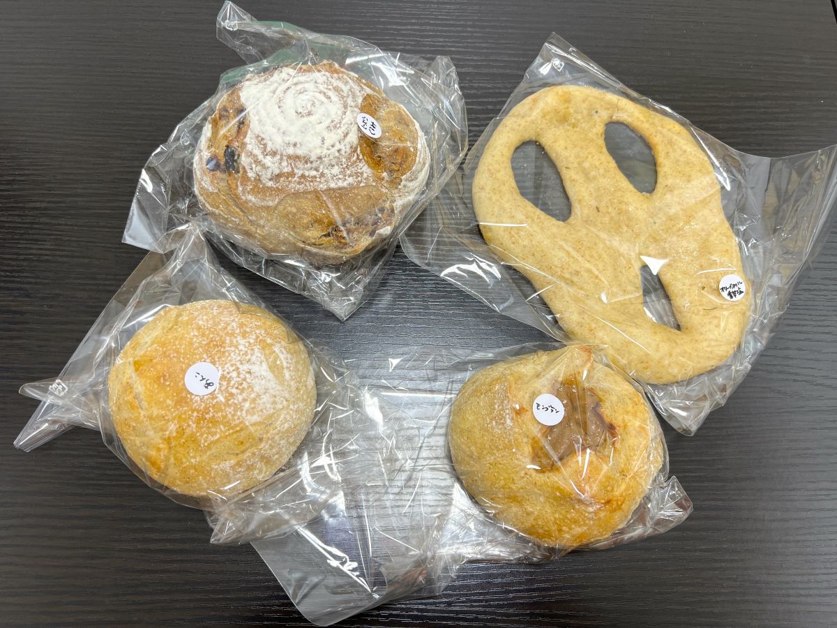 購入したパン